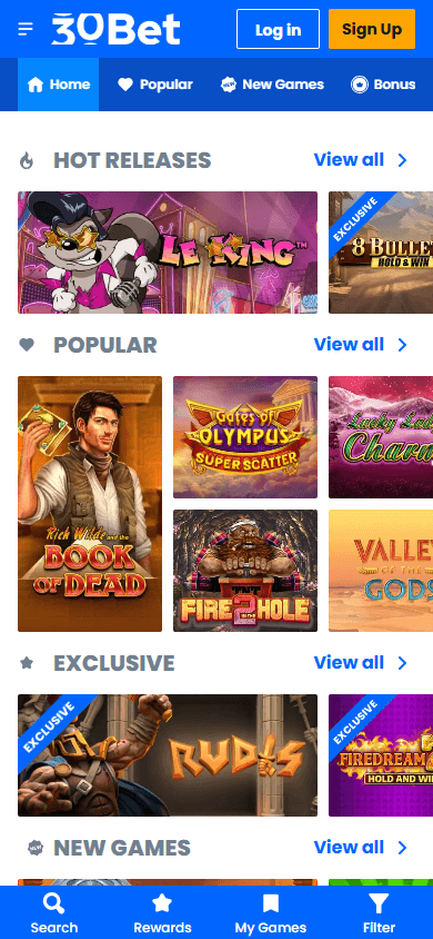 30bet casino Gameplay